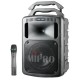 ENCEINTE AMPLIFIE PORTABLE 100W avec CD, Micro HF et entre USB