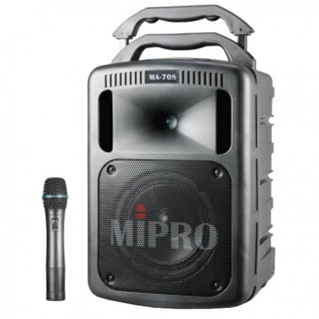 ENCEINTE AMPLIFIE PORTABLE 100W avec CD, Micro HF et entre USB