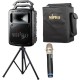 ENCEINTE AMPLIFIE PORTABLE 100W avec CD, Micro HF et entre USB