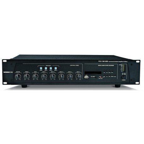 MIXEUR AMPLIFIE WORKS 240W (5 entres / 10 HP Rondson 15W)